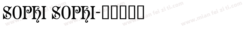 sophi sophi字体转换